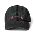 Women's Pigment-Dyed Cap with Fashion Undervisor (Embroidery) Printify