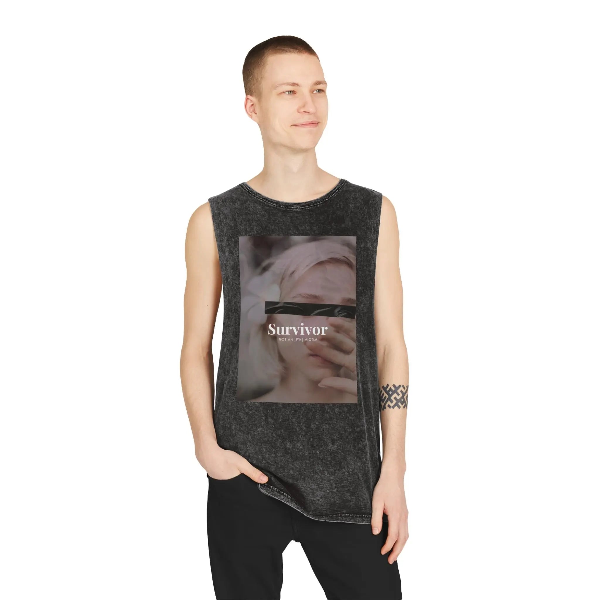 Unisex Stonewash Tank Top Printify