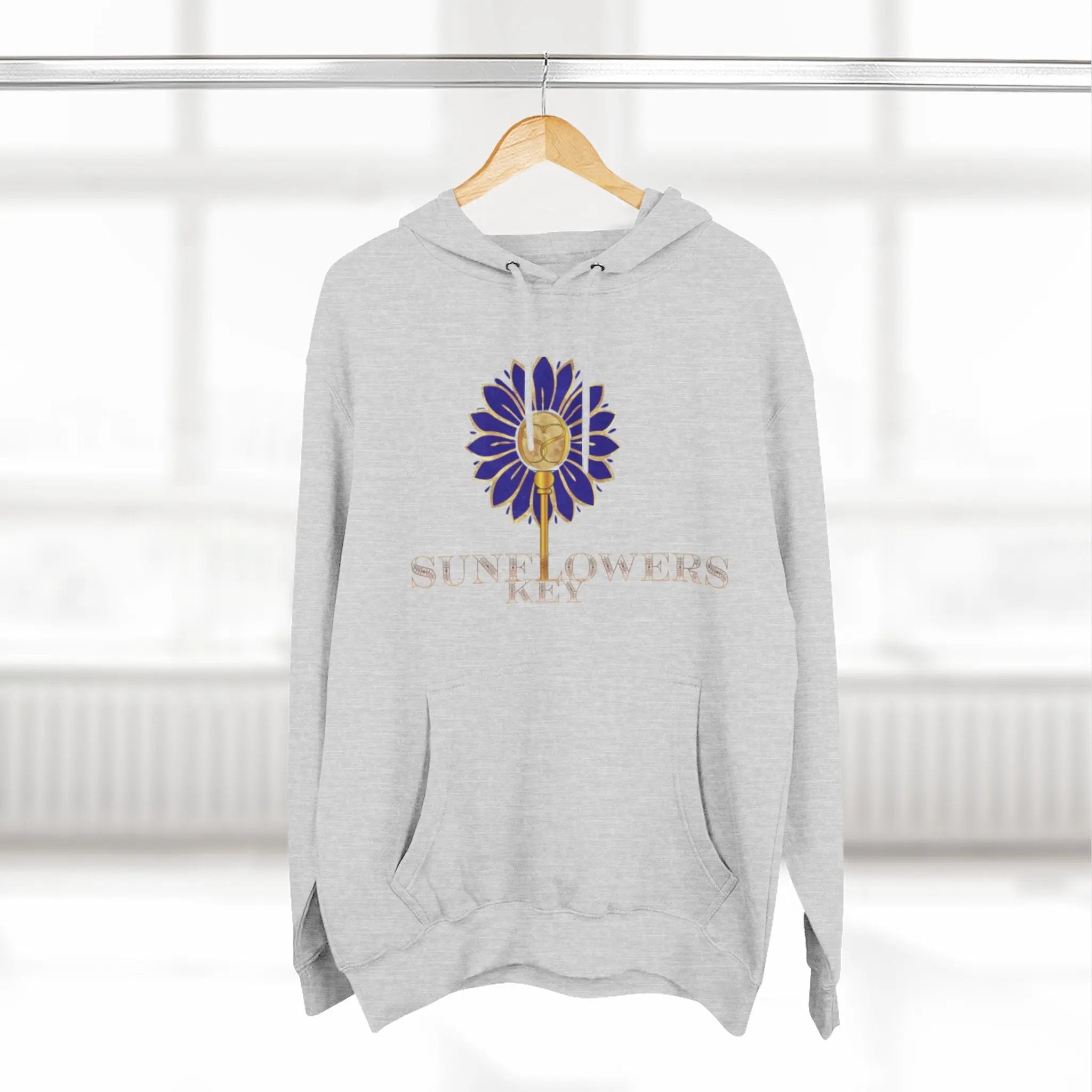 Three-Panel Fleece Hoodie Printify