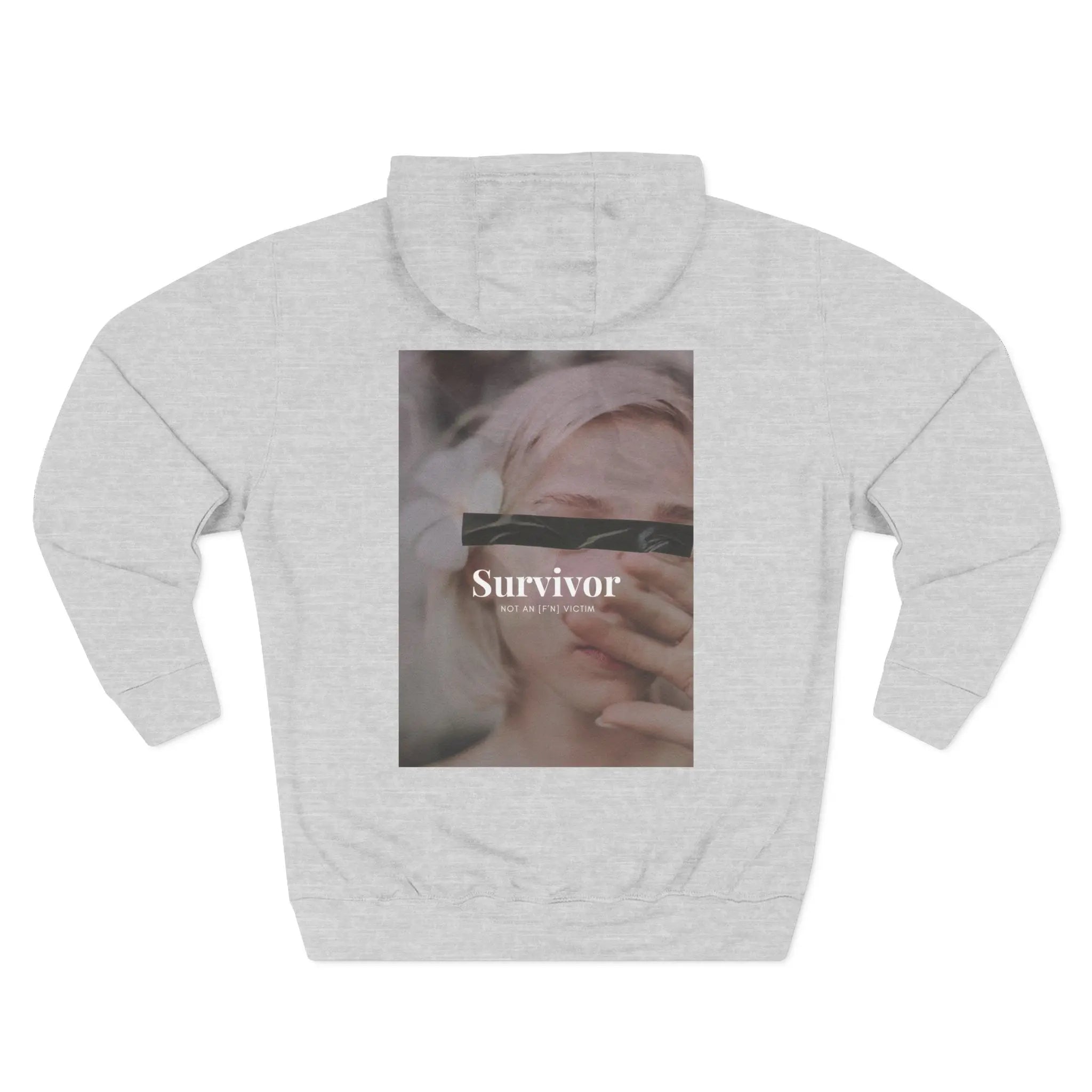 Three-Panel Fleece Hoodie Printify